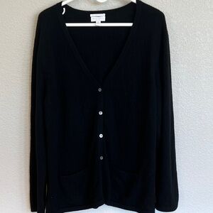 Charter Club 100% Cashmere Black Women's Cardigan 2X